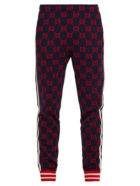 gucci blue track pants mens|authentic Gucci tracksuit.